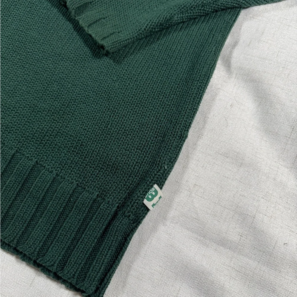🔥 Vintage 90s BOCA Oversized Green Chunky Knit Turtleneck Sweater 🔥 - Picture 9 of 10